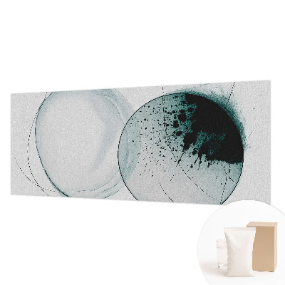 Motivtapete aus Vlies mit grünem Kreisdesign