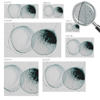 Motivtapete aus Vlies Grüne Kreise