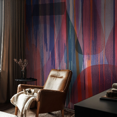 Fototapete fürs Kinderzimmer mit bunten Regenbogenstreifen