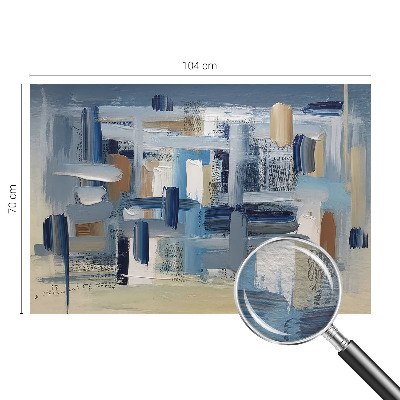 Vlies-Fototapete fürs Schlafzimmer mit abstraktem Pinselmotiv