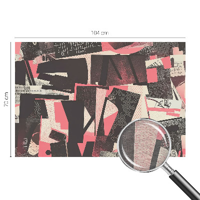 Vliestapete fürs Wohnzimmer mit geometrischer Collage