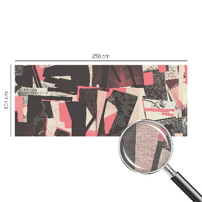 Vliestapete fürs Wohnzimmer mit geometrischer Collage