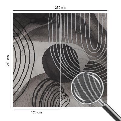 Moderne Vlies-Fototapete mit dem Motiv „Harmonie der Formen“