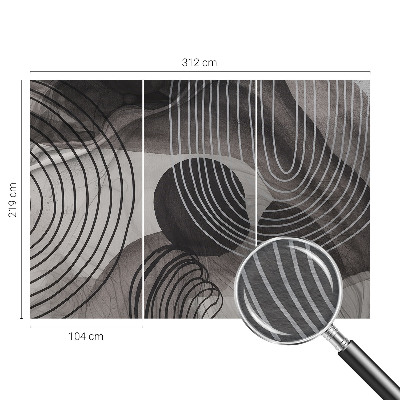 Moderne Vlies-Fototapete mit dem Motiv „Harmonie der Formen“