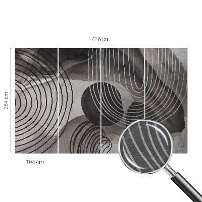 Moderne Vlies-Fototapete mit dem Motiv „Harmonie der Formen“