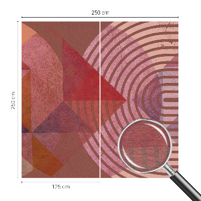 Wand-Fototapete mit abstrakten Formen