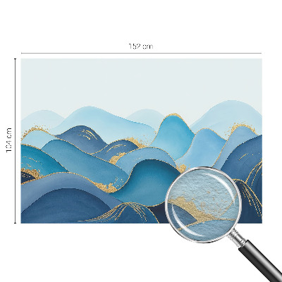 Dekorative Wand-Fototapete mit einer hügeligen Landschaft als Motiv