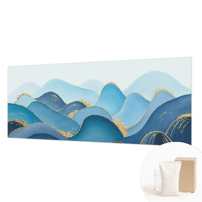 Dekorative Wand-Fototapete mit einer hügeligen Landschaft als Motiv
