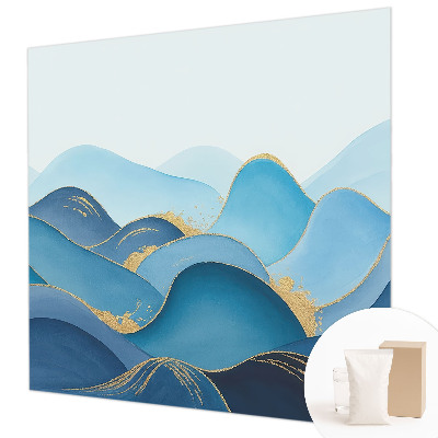 Dekorative Wand-Fototapete mit einer hügeligen Landschaft als Motiv