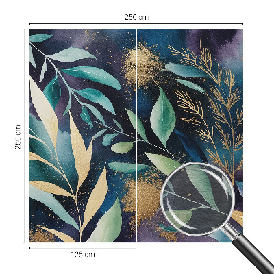 Fototapete fürs Schlafzimmer Botanische Blätter