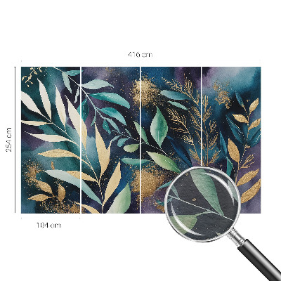 Fototapete fürs Schlafzimmer Botanische Blätter