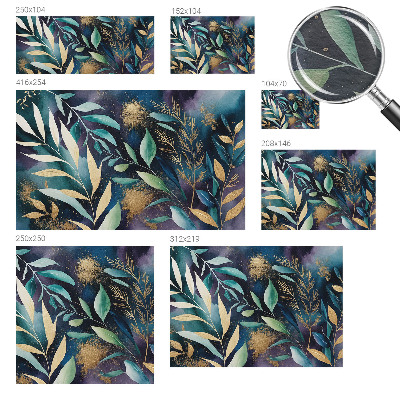 Fototapete fürs Schlafzimmer Botanische Blätter