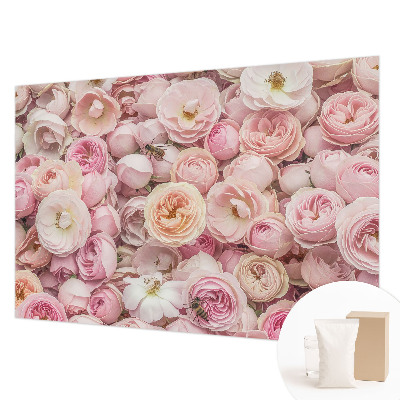 Fototapete aus Vlies mit einem Motiv wunderschöner Blumen