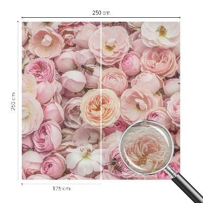 Fototapete aus Vlies mit einem Motiv wunderschöner Blumen
