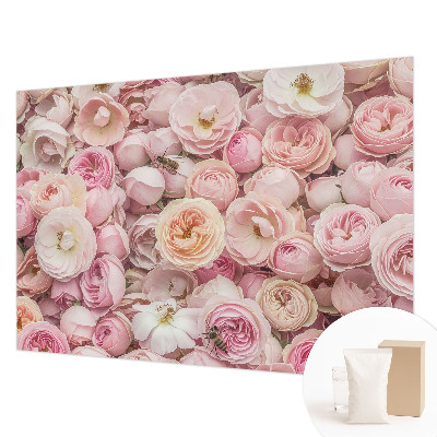 Fototapete aus Vlies mit einem Motiv wunderschöner Blumen