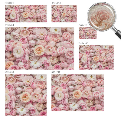 Fototapete aus Vlies mit einem Motiv wunderschöner Blumen