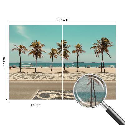 Vlies-Fototapete nach Maß mit Motiv eines Palmenstrands