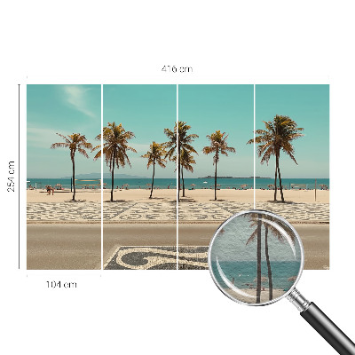Vlies-Fototapete nach Maß mit Motiv eines Palmenstrands