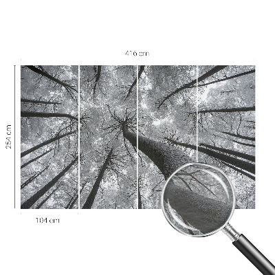 Vlies-Fototapete fürs Wohnzimmer mit einer Winterlandschaft