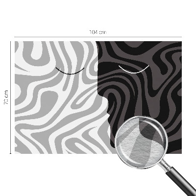 Vlies-Fototapete fürs Schlafzimmer Abstrakte Gesichter