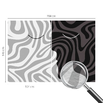 Vlies-Fototapete fürs Schlafzimmer Abstrakte Gesichter