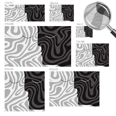 Vlies-Fototapete fürs Schlafzimmer Abstrakte Gesichter