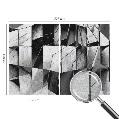 Wand-Fototapete mit geometrischer abstrakter Gestaltung