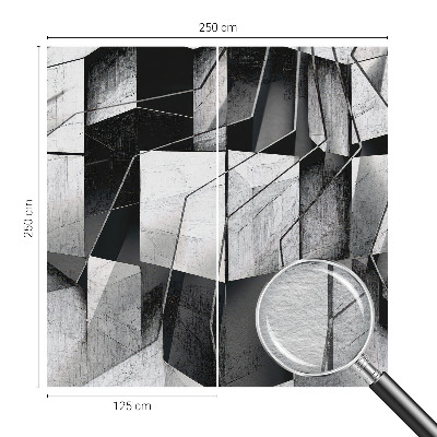 Wand-Fototapete mit geometrischer abstrakter Gestaltung