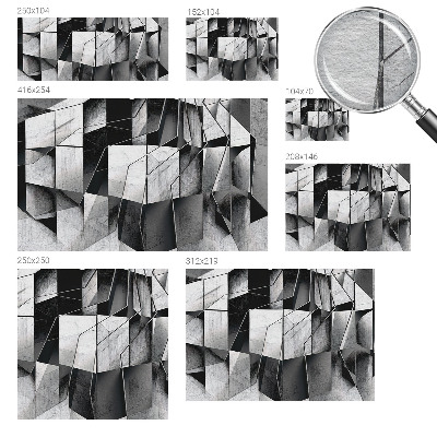 Wand-Fototapete mit geometrischer abstrakter Gestaltung