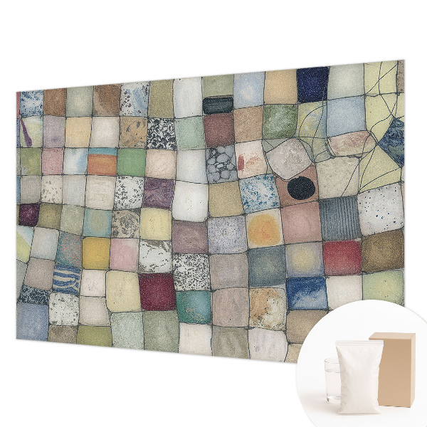 Fototapete mit farbenfrohem Mosaikmotiv