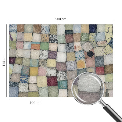 Fototapete mit farbenfrohem Mosaikmotiv