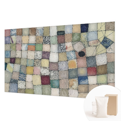 Fototapete mit farbenfrohem Mosaikmotiv