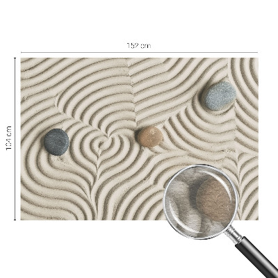 Fototapete fürs Wohnzimmer mit harmonischen Wellen als dezentem Wandmotiv