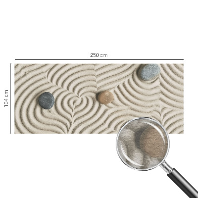 Fototapete fürs Wohnzimmer mit harmonischen Wellen als dezentem Wandmotiv