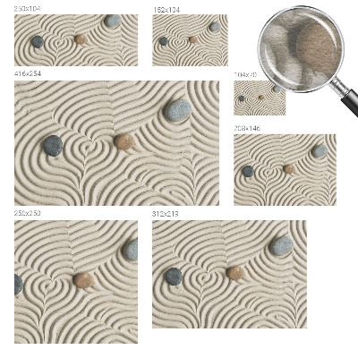 Fototapete fürs Wohnzimmer mit harmonischen Wellen als dezentem Wandmotiv