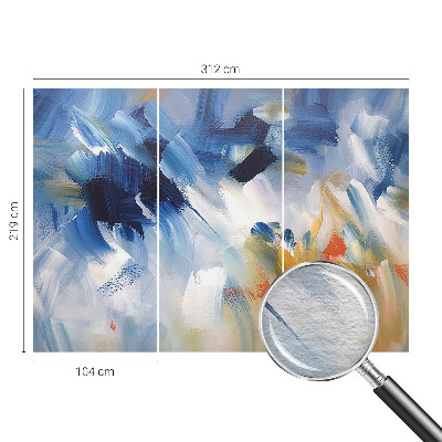 Motivtapete aus Vlies Bunte Pinselstriche