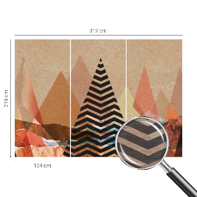 Vlies-Fototapete nach Maß mit abstrakter Landschaft