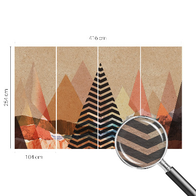 Vlies-Fototapete nach Maß mit abstrakter Landschaft