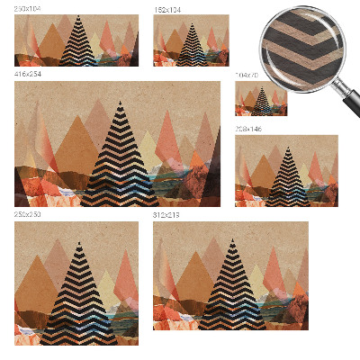 Vlies-Fototapete nach Maß mit abstrakter Landschaft
