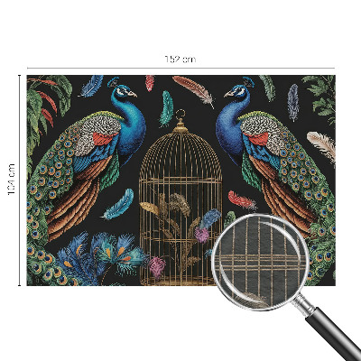 Vlies-Fototapete fürs Schlafzimmer Exotische Pfauen