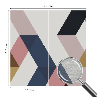 Vlies-Fototapete fürs Wohnzimmer Bunte Rauten