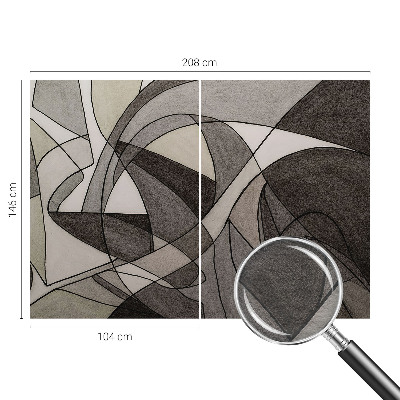 Vlies-Fototapete fürs Kinderzimmer mit einem geometrisch-abstrakten Motiv