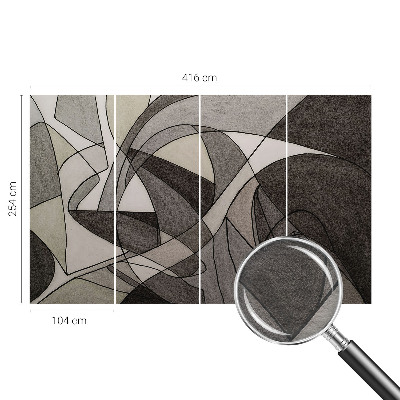 Vlies-Fototapete fürs Kinderzimmer mit einem geometrisch-abstrakten Motiv