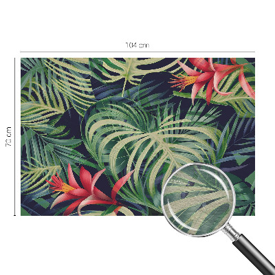 Moderne Vlies-Fototapete mit einem Motiv exotischer Pflanzen