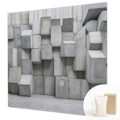 Dekorative Wand-Fototapete Betonblöcke