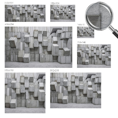 Dekorative Wand-Fototapete Betonblöcke