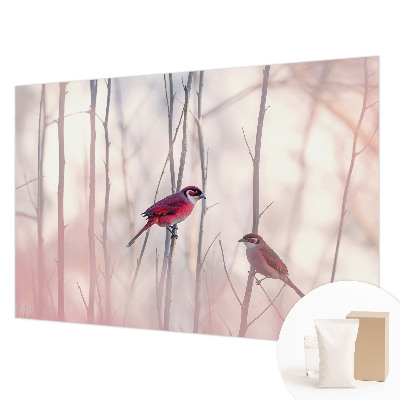 Wand-Fototapete mit einem Vogelpaar als Motiv