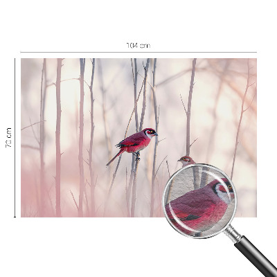 Wand-Fototapete mit einem Vogelpaar als Motiv