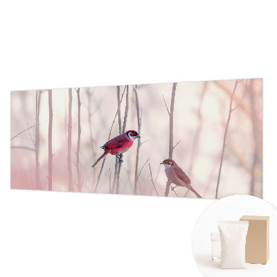 Wand-Fototapete mit einem Vogelpaar als Motiv