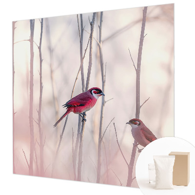 Wand-Fototapete mit einem Vogelpaar als Motiv
